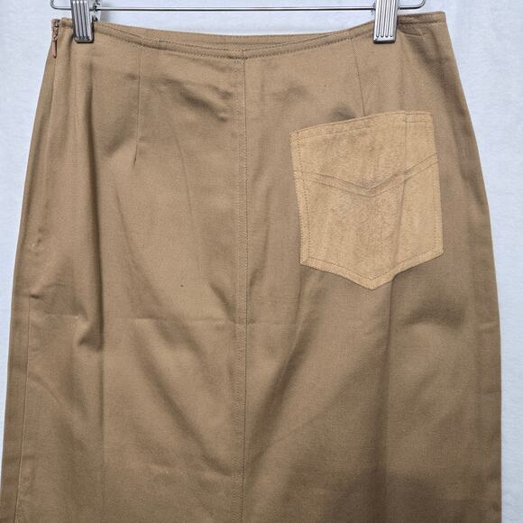 NWT Together Womens Vtg Preppy English Countryside Equestrian Slit Maxi Skirt 4 - Picture 8 of 12